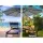 Instahut 3m Cantilever Outdoor Umbrella, Grey UV50+ Polyester Canopy, Steel Frame for Garden, Beach, Patio Shade
