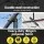 Instahut 3M Cantilever Outdoor Umbrella, Charcoal, UV50+ Polyester, Solar LED, Steel Frame, Patio & Garden Shade