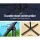 Instahut 3m Outdoor Cantilever Umbrella - UV50+ Navy Canopy, Water-Resistant Polyester, Steel Frame, Patio & Beach Use