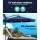 Instahut 3m Navy Cantilever Outdoor Umbrella with Base, UV50+ Protection, Water-Resistant Polyester Canopy