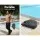 Instahut 3m Navy Cantilever Outdoor Umbrella with Base, UV50+ Protection, Water-Resistant Polyester Canopy