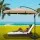 Instahut 3m Beige Cantilever Outdoor Umbrella with Base - UV50+ Water-Resistant Polyester Canopy, Steel Frame