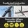 Instahut 3m Black Cantilever Outdoor Umbrella with Base - UV50+ Water-Resistant Polyester Canopy, Steel Frame