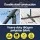 Instahut 3m Navy Cantilever Outdoor Umbrella with Base, UV50+ Protection, Steel Frame, Water-Resistant Canopy