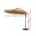 Instahut 3m Beige Cantilever Outdoor Umbrella, UV50+ Water-Resistant Polyester Canopy, Steel Frame for Garden & Beach