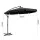 Instahut 3m Cantilever Outdoor Umbrella - Black, UV50+ Polyester, Steel Frame, for Garden, Patio, Beach, 1-Year Warranty