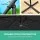 Instahut 3m Cantilever Outdoor Umbrella - Black, UV50+ Polyester, Steel Frame, for Garden, Patio, Beach, 1-Year Warranty
