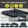 Instahut 3M Cantilever Outdoor Umbrella, Charcoal, UV50+ Polyester, LED Lights, Adjustable Tilt, Steel Frame & Base