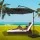 Instahut 3M Cantilever Outdoor Umbrella, Charcoal, UV50+ Polyester, LED Lights, Adjustable Tilt, Steel Frame & Base