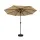 Instahut 2.7m Beige Outdoor Umbrella w/ Base & Tilt | UV50+ Water-Resistant Polyester Canopy | Steel Frame & Easy Setup