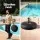 Instahut 2.7m Outdoor Umbrella with Base, UV50+ Charcoal Canopy, Steel Frame, Adjustable Tilt, Easy Crank System