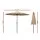 Instahut 2.7m Outdoor Umbrella with UV50+ Protection, Beige Canopy, Steel Frame, Tilt Mechanism - Ideal for Summer