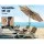 Instahut 2.7m Outdoor Umbrella with UV50+ Protection, Beige Canopy, Steel Frame, Tilt Mechanism - Ideal for Summer