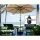Instahut 2.7m Outdoor Umbrella with UV50+ Protection, Beige Canopy, Steel Frame, Tilt Mechanism - Ideal for Summer