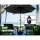 Instahut 2.7m Black Outdoor Umbrella - UV50+ Water-Resistant Polyester Canopy, Steel Frame, Tilt Feature, No Base