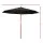 Instahut 3m Outdoor Umbrella Black, Wooden Pole, UV50+ Water-Resistant Beach Garden Patio Sun Shade Canopy