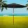 Instahut 3m Outdoor Umbrella Black, Wooden Pole, UV50+ Water-Resistant Beach Garden Patio Sun Shade Canopy