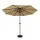 Instahut 3m Beige Outdoor Umbrella with Base - UV50+ Water Resistant, Steel Frame, Tilt Feature, Patio & Beach Ready