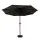 Instahut 3m Black Outdoor Umbrella with Tilt, UV50+ Polyester Canopy & Portable Base for Garden, Beach, Patio Use