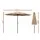 Instahut 3m Beige Outdoor Patio Umbrella - UV50+ Water-Resistant Canopy, Steel Frame, Tilt Adjustment, No Base Included