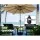 Instahut 3m Beige Outdoor Patio Umbrella - UV50+ Water-Resistant Canopy, Steel Frame, Tilt Adjustment, No Base Included
