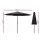 Instahut 3m Black Outdoor Umbrella: UV50+ Water-Resistant Polyester Canopy, Tilt & Steel Frame for Beach, Garden, Patio
