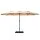 Instahut 4.57m Double-Sided Outdoor Umbrella & Base, UV50+ Water-Resistant Polyester, Steel Pole & Ribs, Beige