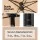 Instahut 4.57m Double-Sided Outdoor Umbrella & Base, UV50+ Water-Resistant Polyester, Steel Pole & Ribs, Beige