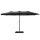 Instahut 4.57m Extra-Large Outdoor Umbrella with Base, UV50+ Polyester, Steel Frame, Water-Resistant, Black