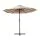 Instahut 4.57m Beige Outdoor Umbrella with UV50+ Dodecagon Canopy, Steel Frame, and Portable Base for Beach or Garden