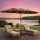 Instahut Outdoor Umbrella 4.57m Solar 48 LED Double-Sided Patio Parasol Brown for Outdoor Dining