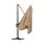 Instahut 3m Cantilever Outdoor Umbrella with Tilting Canopy Beige