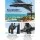 Instahut 3m Cantilever Outdoor Umbrella w/Base, Charcoal, UV50+ Polyester, 360° Tilt, Water-Resistant, Steel Frame