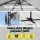 Instahut 3m Grey Cantilever Outdoor Umbrella w/Base - UV50+ Polyester, 360° Tilt, Aluminium Frame, Water-Resistant