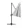 Instahut 3m Cantilever Outdoor Umbrella - 360° Tilt, UV50+ Grey Canopy, Aluminium Frame, Beach-to-Backyard Versatility