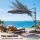 Instahut 3m Solar LED Offset Cantilever Outdoor Umbrella Charcoal with 360° Rotation and Tilt Settings