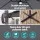 Instahut 3m Solar LED Offset Cantilever Outdoor Umbrella Charcoal with 360° Rotation and Tilt Settings