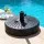 Instahut Outdoor Umbrella Base Weight - Sturdy PE Plastic, Fillable, Fits 30-48mm Poles, 22kg Water-Filled Stability