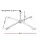Instahut Outdoor Umbrella Base Steel Cross Holder 25-35mm White Fold-able Patio and Flag Pole Stand