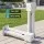 Instahut Outdoor Umbrella Base Steel Cross Holder 25-35mm White Fold-able Patio and Flag Pole Stand
