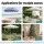 Instahut Outdoor Umbrella Base Steel Cross Holder 25-35mm White Fold-able Patio and Flag Pole Stand