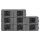 Artiss 84L Blanket Storage Bags 8-Piece Set with Clear PVC Window and Two-Way Zipper Grey