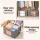 Artiss 84L Blanket Storage Bags 8-Piece Set with Clear PVC Window and Two-Way Zipper Grey