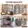 Artiss 84L Blanket Storage Bags 8-Piece Set with Clear PVC Window and Two-Way Zipper Grey