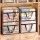 Artiss Blanket Storage Bags 4 Pack 40L Clear PVC Clothes Doona Organisers with Zipper and Handles