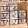 Artiss Blanket Storage Bags 8-Piece 40L Clear PVC Organisers with Handles and Two-Way Zipper
