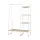 Artiss 150cm Wardrobe Clothes Rack, Airer | Sturdy Powder-Coated Metal, Anti-Slip Design, Eco-Friendly MDF Shelves