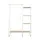 Artiss 150cm Wardrobe Clothes Rack, Airer | Sturdy Powder-Coated Metal, Anti-Slip Design, Eco-Friendly MDF Shelves