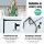 Artiss 6FT Black Metal Clothes Rack Airer Coat Stand with Wheels - Sturdy, Anti-Slip, Rust-Resistant, 60kg Capacity