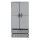 Artiss Large Portable Clothes Closet Wardrobe Grey Magnetic Door Powder Coated Metal Frame 1 Rod 2 Drawers